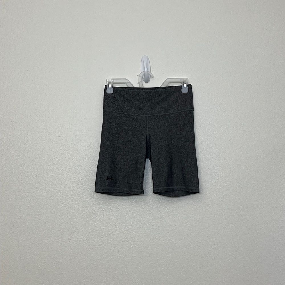 Under Armour Heatgear Bike Shorts Size Small Gray Running Compression 7.5”Womens